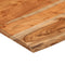 vidaXL - Wandschap - vierkant - natuurlijke - rand - 40x40x3,8 - cm - acaciahout