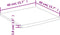 vidaXL - Wandschap - vierkant - natuurlijke - rand - 40x40x3,8 - cm - acaciahout