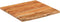vidaXL - Wandschap - vierkant - natuurlijke - rand - 40x40x3,8 - cm - acaciahout