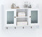 vidaXL - Wandschap - voor - boeken/DVD's - MDF - wit