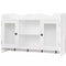 vidaXL - Wandschap - voor - boeken/DVD's - MDF - wit