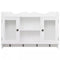 vidaXL - Wandschap - voor - boeken/DVD's - MDF - wit