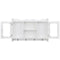 vidaXL - Wandschap - voor - boeken/DVD's - MDF - wit