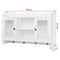 vidaXL - Wandschap - voor - boeken/DVD's - MDF - wit