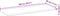 vidaXL - Wandschap - zwevend - 100x30x2 - cm - onbehandeld - massief - acaciahout