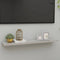 vidaXL - Wandschap - zwevend - 120x23,5x3,8 - cm - MDF - betongrijs