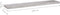vidaXL - Wandschap - zwevend - 120x23,5x3,8 - cm - MDF - betongrijs