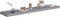 vidaXL - Wandschap - zwevend - 120x23,5x3,8 - cm - MDF - grijs