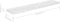 vidaXL - Wandschap - zwevend - 120x23,5x3,8 - cm - MDF - hoogglans - wit