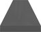 vidaXL - Wandschap - zwevend - 120x23,5x3,8 - cm - MDF - hoogglans - grijs