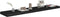 vidaXL - Wandschap - zwevend - 120x23,5x3,8 - cm - MDF - zwart