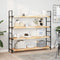 vidaXL - Wandschap - zwevend - 160x30x4 - cm - onbehandeld - massief - acaciahout