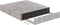 vidaXL - Wandschap - zwevend - 23x23,5x3,8 - cm - MDF - betongrijs