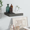 vidaXL - Wandschap - zwevend - 23x23,5x3,8 - cm - MDF - hoogglans - grijs