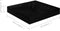 vidaXL - Wandschap - zwevend - 23x23,5x3,8 - cm - MDF - hoogglans - zwart