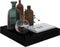 vidaXL - Wandschap - zwevend - 23x23,5x3,8 - cm - MDF - hoogglans - zwart