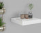 vidaXL - Wandschap - zwevend - 23x23,5x3,8 - cm - MDF - wit