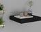 vidaXL - Wandschap - zwevend - 23x23,5x3,8 - cm - MDF - zwart