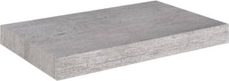 vidaXL - Wandschap - zwevend - 40x23x3,8 - cm - MDF - betongrijs