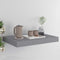 vidaXL - Wandschap - zwevend - 40x23x3,8 - cm - MDF - grijs