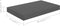 vidaXL - Wandschap - zwevend - 40x23x3,8 - cm - MDF - hoogglans - grijs