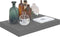 vidaXL - Wandschap - zwevend - 40x23x3,8 - cm - MDF - hoogglans - grijs