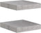 vidaXL - Wandschap - zwevend - 40x23x3,8 - cm - MDF - hoogglans - wit