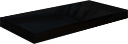 vidaXL - Wandschap - zwevend - 50x23x3,8 - cm - MDF - hoogglans - zwart