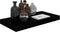 vidaXL - Wandschap - zwevend - 50x23x3,8 - cm - MDF - hoogglans - zwart