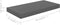 vidaXL - Wandschap - zwevend - 50x23x3,8 - cm - MDF - hoogglans - grijs