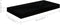 vidaXL - Wandschap - zwevend - 50x23x3,8 - cm - MDF - hoogglans - zwart