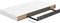vidaXL - Wandschap - zwevend - 50x23x3,8 - cm - MDF - hoogglans - wit