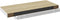 vidaXL - Wandschap - zwevend - 60x23,5x3,8 - cm - MDF - eikenkleurig - en - wit