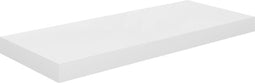vidaXL - Wandschap - zwevend - 60x23,5x3,8 - cm - MDF - hoogglans - wit