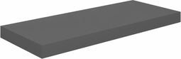vidaXL - Wandschap - zwevend - 60x23,5x3,8 - cm - MDF - hoogglans - grijs