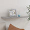 vidaXL - Wandschap - zwevend - 80x23,5x3,8 - cm - MDF - betongrijs