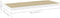 vidaXL - Wandschap - zwevend - 80x23,5x3,8 - cm - MDF - eikenkleurig - en - wit