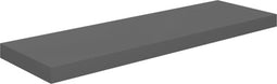 vidaXL - Wandschap - zwevend - 80x23,5x3,8 - cm - MDF - hoogglans - grijs