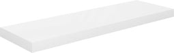 vidaXL - Wandschap - zwevend - 80x23,5x3,8 - cm - MDF - hoogglans - wit