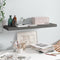 vidaXL - Wandschap - zwevend - 80x23,5x3,8 - cm - MDF - hoogglans - grijs
