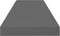 vidaXL - Wandschap - zwevend - 80x23,5x3,8 - cm - MDF - hoogglans - grijs