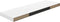 vidaXL - Wandschap - zwevend - 80x23,5x3,8 - cm - MDF - hoogglans - wit