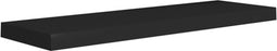 vidaXL - Wandschap - zwevend - 80x23,5x3,8 - cm - MDF - zwart