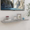 vidaXL - Wandschap - zwevend - 90x23,5x3,8 - cm - MDF - betongrijs