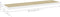 vidaXL - Wandschap - zwevend - 90x23,5x3,8 - cm - MDF - eikenkleurig - en - wit