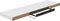 vidaXL - Wandschap - zwevend - 90x23,5x3,8 - cm - MDF - hoogglans - wit