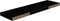 vidaXL - Wandschap - zwevend - 90x23,5x3,8 - cm - MDF - hoogglans - zwart