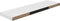 vidaXL - Wandschap - zwevend - 90x23,5x3,8 - cm - MDF - hoogglans - wit