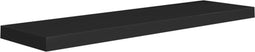 vidaXL - Wandschap - zwevend - 90x23,5x3,8 - cm - MDF - zwart