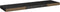 vidaXL - Wandschap - zwevend - 90x23,5x3,8 - cm - MDF - zwart